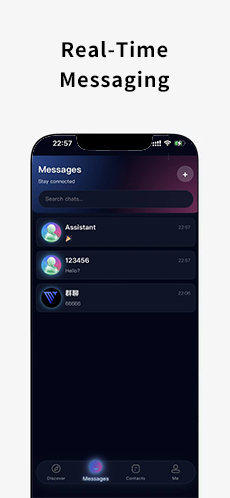 QYLEN real-time messaging screen